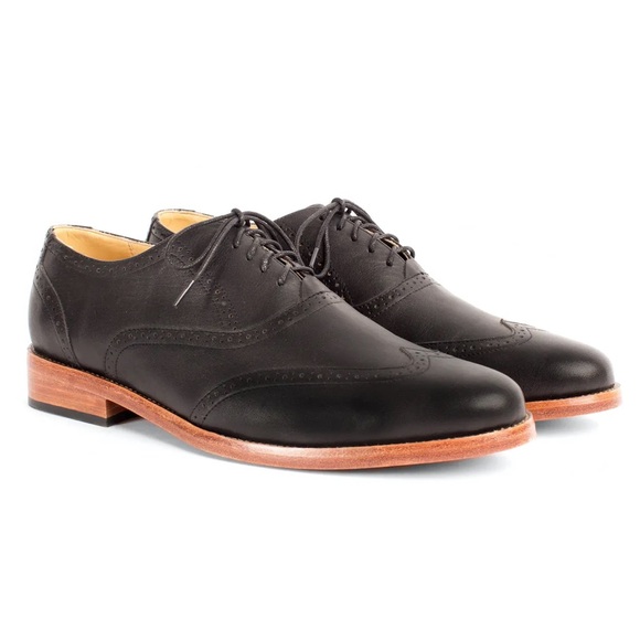 Nisolo Men's Taylor Wingtip, Noir, US 11.5 - Picture 3 of 4